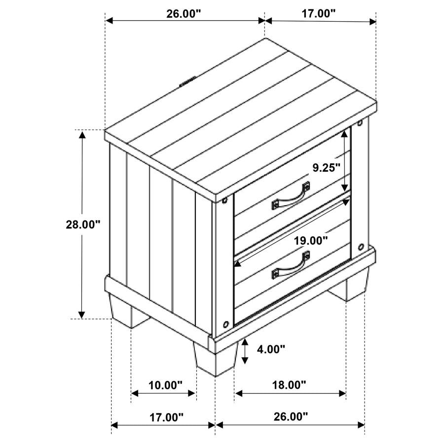 4PCS QUEEN BEDROOM SET /224471Q-S4-COA