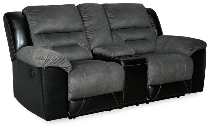 RECLINING SOFA AND LOVESEAT 2910288/94-ASH