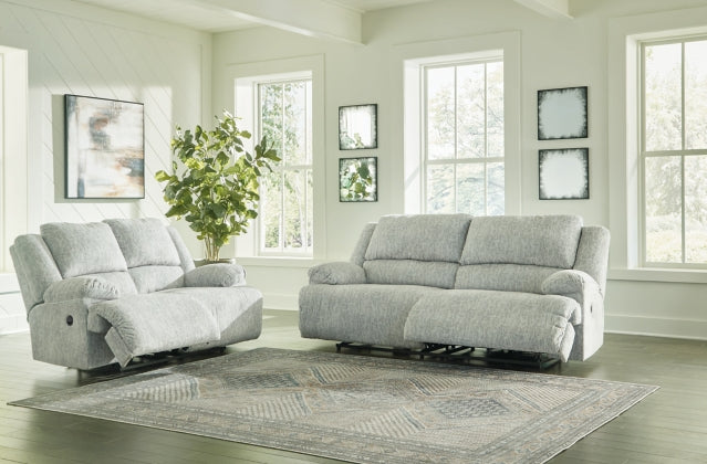 RECLINING SOFA AND LOVESEAT 2930281/86-ASH