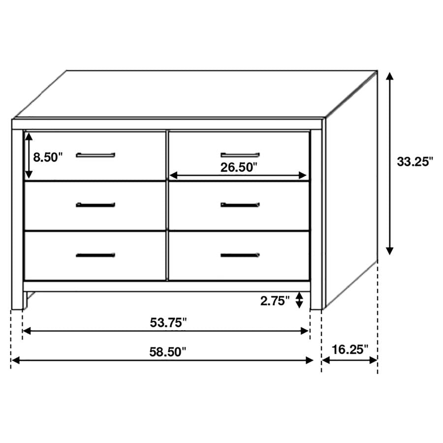 4PCS QUEEN BEDROOM SET /207040Q-S4-COA