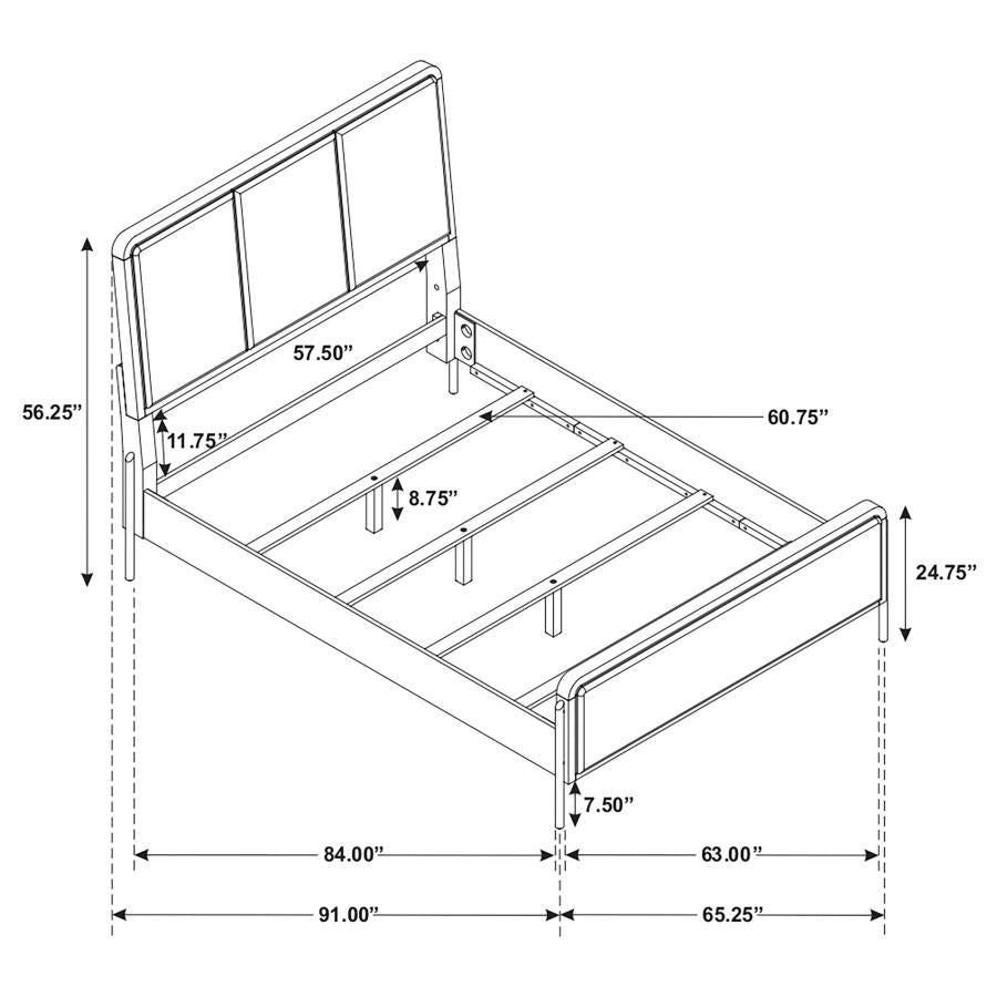 4PCS QUEEN BEDROOM SET /224301Q-S4-COA