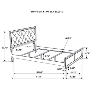 4PCS QUEEN BEDROOM SET /205291Q-S4-COA