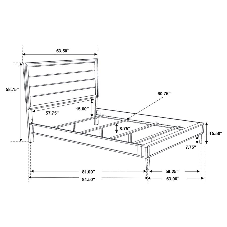 4PCS QUEEN BEDROOM SET /222701Q-S4-COA