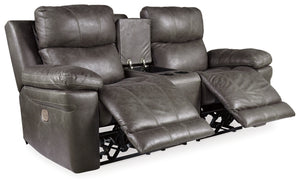 POWER RECLINING SOFA AND LOVESEAT 3000418/15-ASH