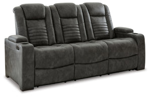 POWER RECLINING SOFA AND LOVESEAT 3060615/18-ASH