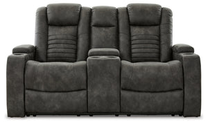 POWER RECLINING SOFA AND LOVESEAT 3060615/18-ASH