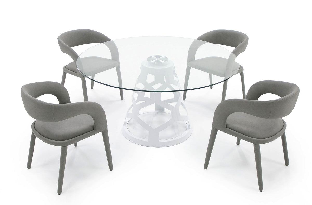 WHITE DINING TABLE 8800-VIG