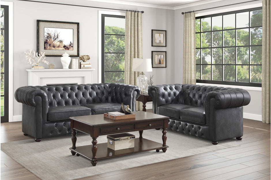 SOFA & LOVESEAT 9335GRY-HE