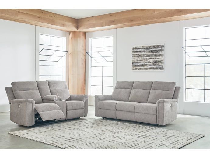 Reclining Power Sofa and loveseat Ash 3320187/96