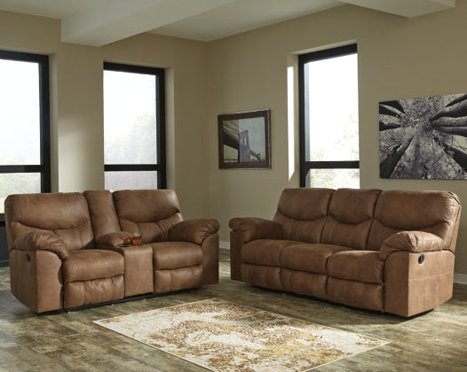 RECLINING SOFA AND LOVESEAT 3380288/94-ASH