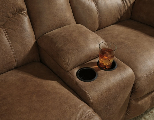 RECLINING SOFA AND LOVESEAT 3380288/94-ASH