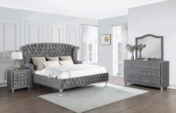 4PCS QUEEN BEDROOM SET / 205101Q-S4-COA