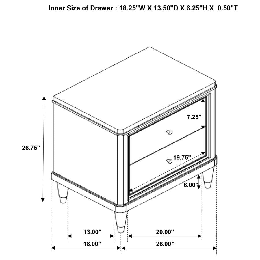 4PCS QUEEN BEDROOM SET /223061Q-S4-COA