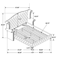 Load image into Gallery viewer, 4PCS QUEEN BEDROOM SET / 205101Q-S4-COA