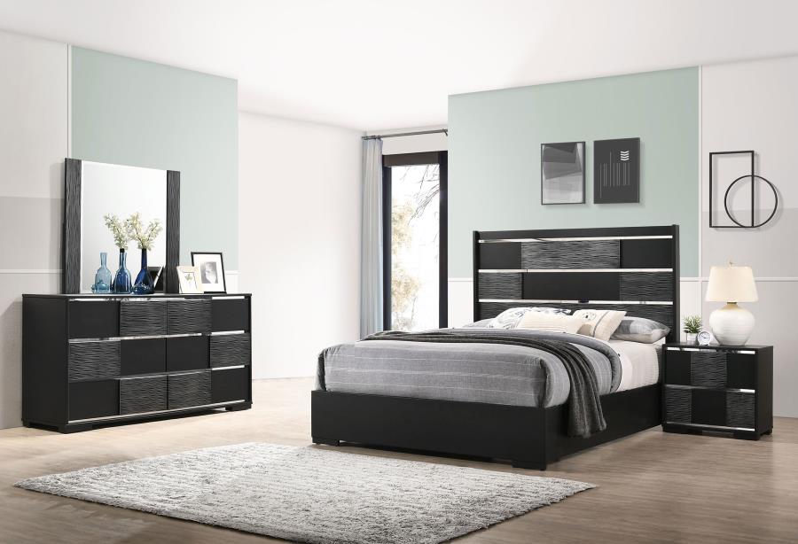 4PCS QUEEN BEDROOM SET /207101Q-S4-COA