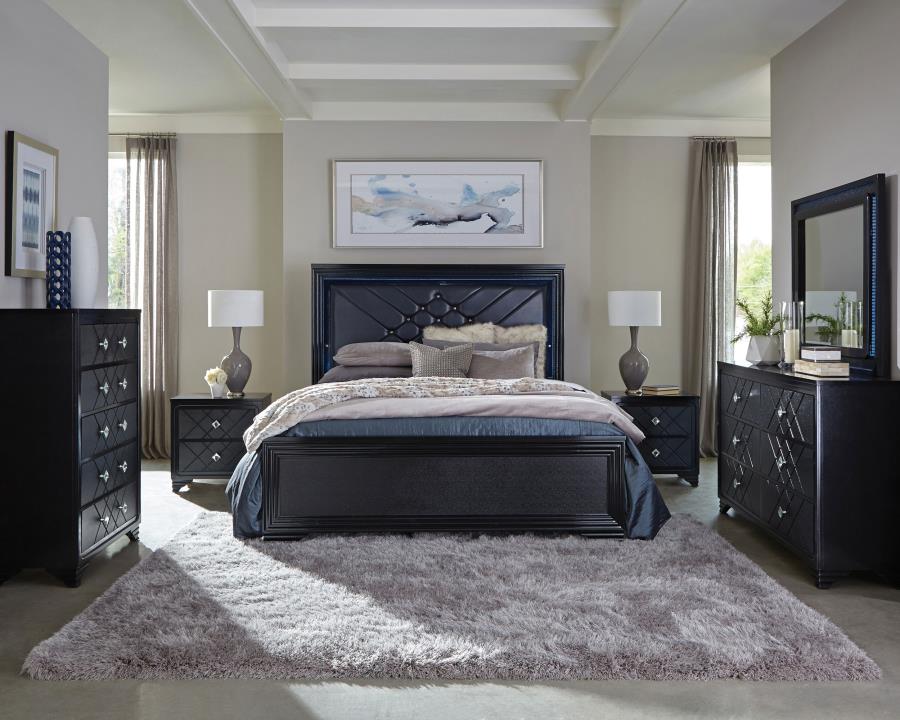 4PCS QUEEN BEDROOM SET /223571Q-S4-COA