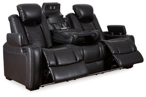 POWER RECLINING SOFA AND LOVESEAT 3700315/18-ASH