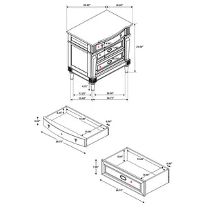 4PCS QUEEN BEDROOM SET /223121Q-S4-COA