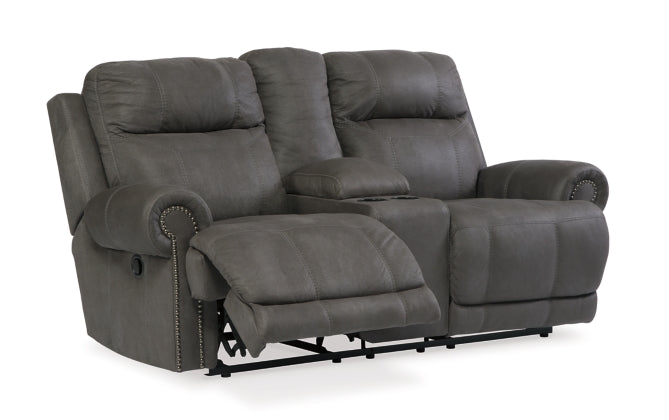 RECLINING SOFA AND LOVESEAT 3840181/94-ASH