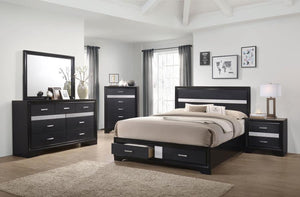 4PCS QUEEN BEDROOM SET /206361Q-S4-COA