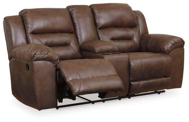 RECLINING SOFA AND LOVESEAT 3990488/94-ASH