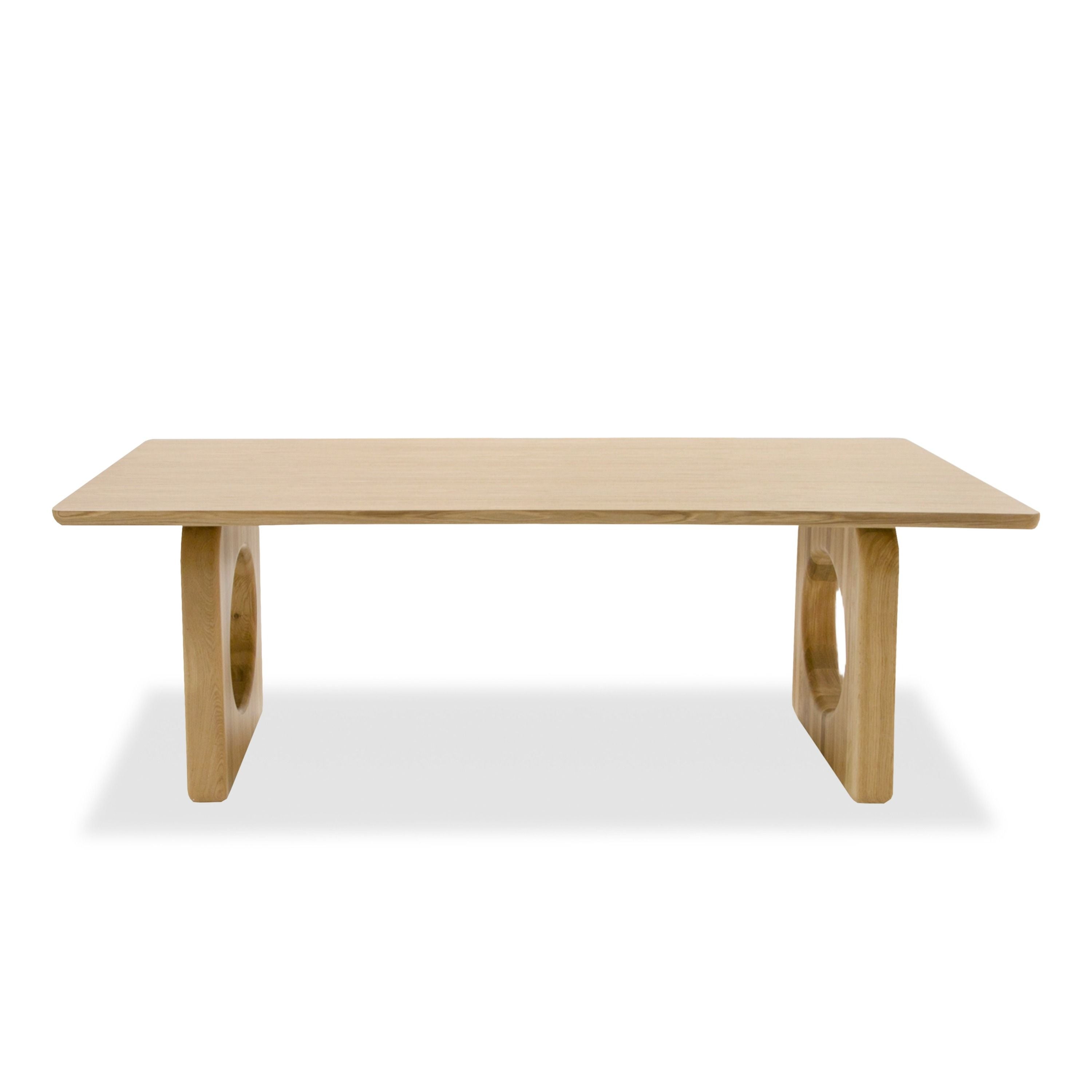 MODERN NATURAL OAK RECTANGULAR DINING TABLE 1257-VIG