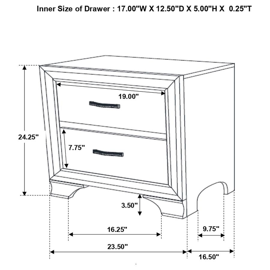 4PCS QUEEN BEDROOM SET /205291Q-S4-COA