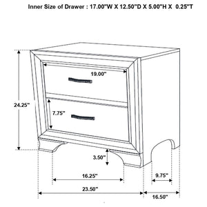 4PCS QUEEN BEDROOM SET /205291Q-S4-COA