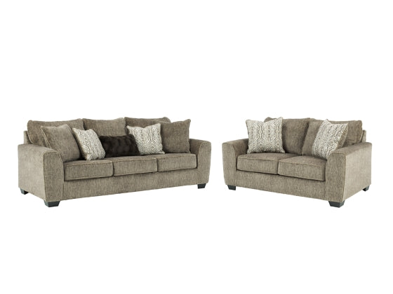 SOFA AND LOVESEAT 4000238/35-ASH