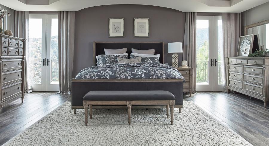 4PCS QUEEN BEDROOM SET /223121Q-S4-COA