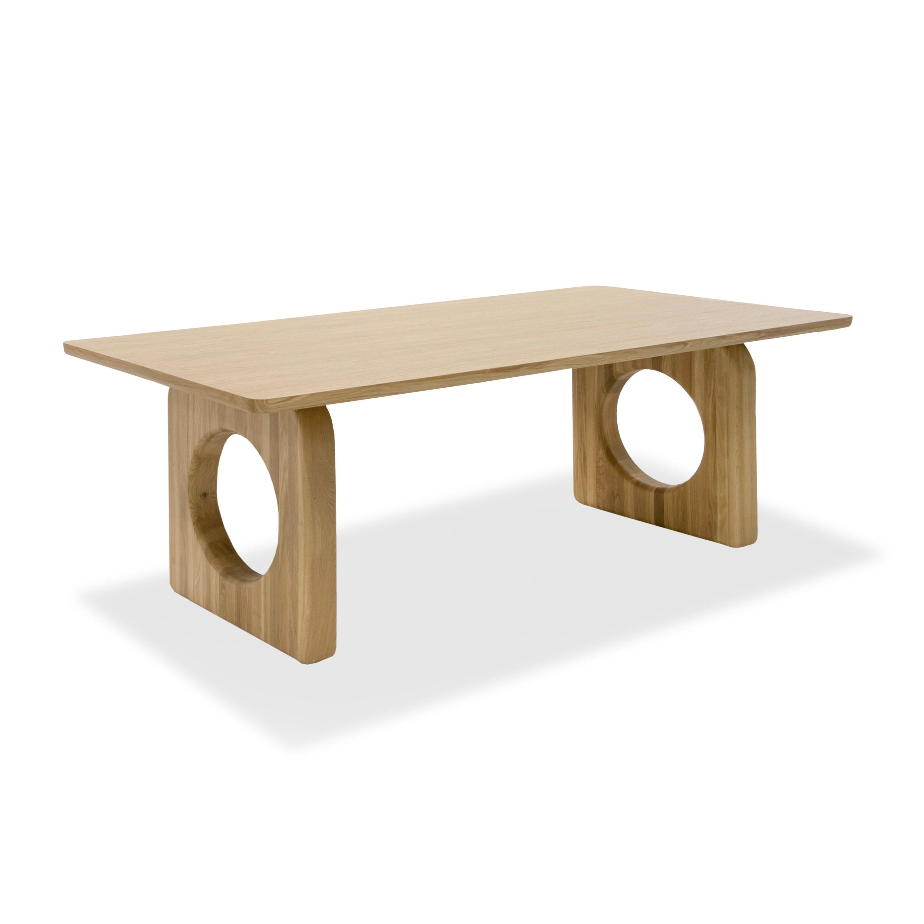 MODERN NATURAL OAK RECTANGULAR DINING TABLE 1257-VIG