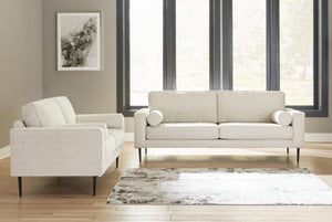 SOFA AND LOVESEAT 4110338/35-ASH