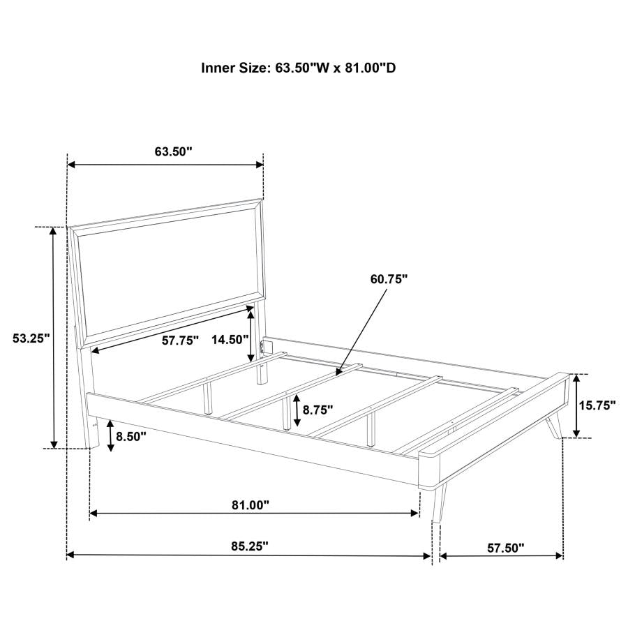 4PCS QUEEN BEDROOM SET /223651Q-S4-COA