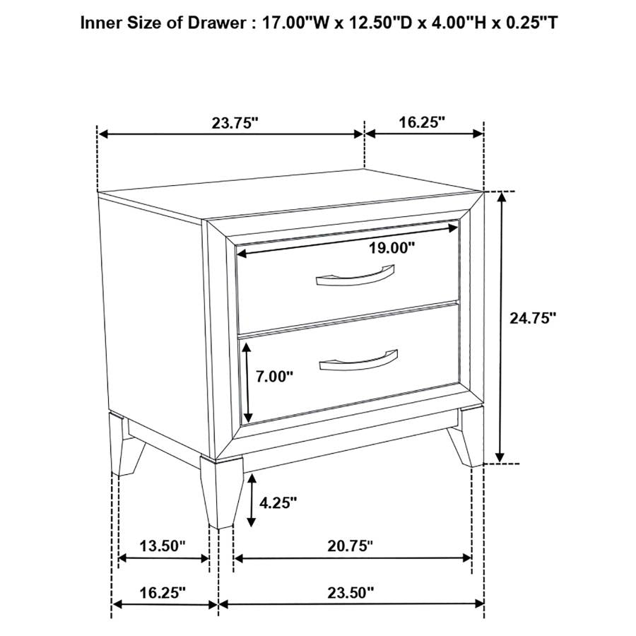 4PCS QUEEN BEDROOM SET /212421Q-S4-COA