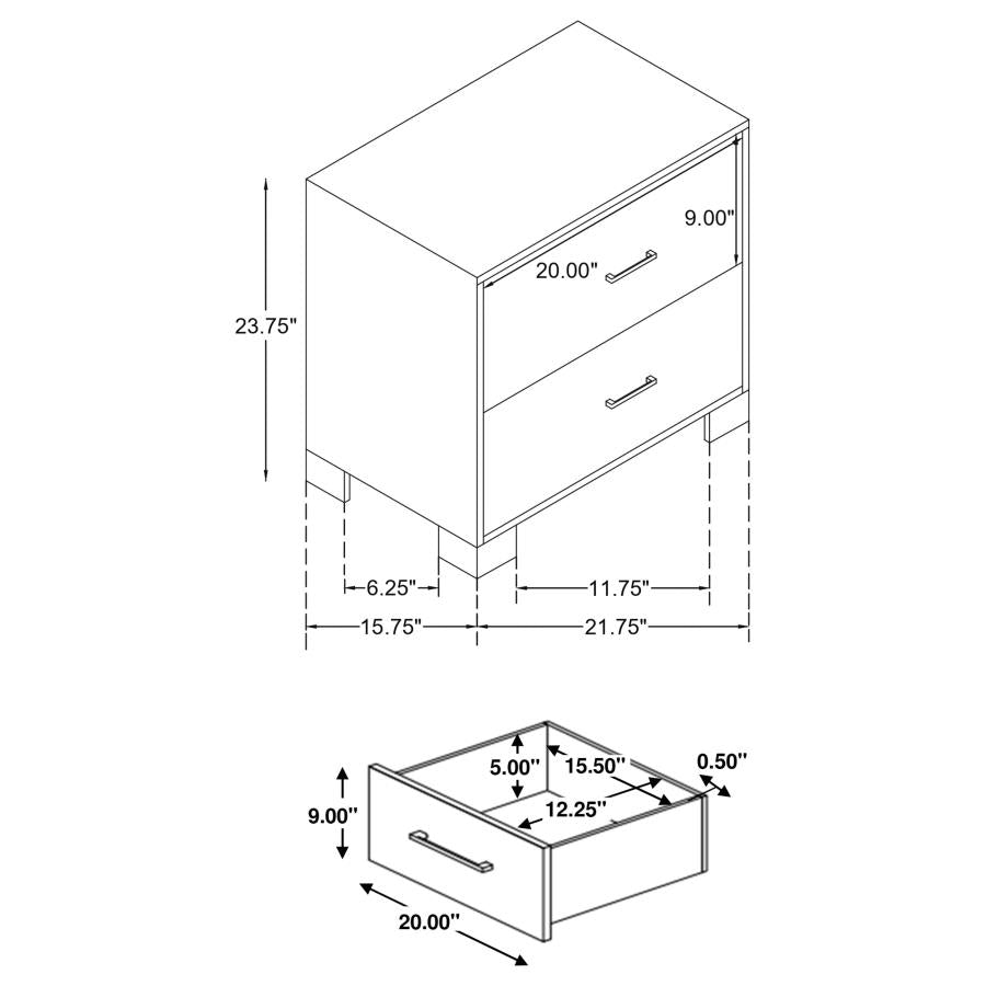 4PCS QUEEN BEDROOM SET /223141Q-S4-COA