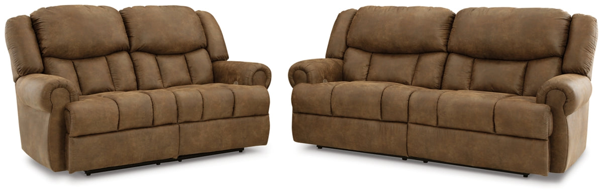 POWER RECLINING SOFA AND LOVESEAT 4470447/74-ASH
