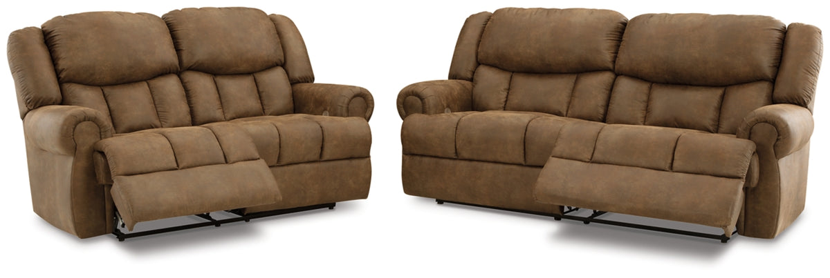 POWER RECLINING SOFA AND LOVESEAT 4470447/74-ASH
