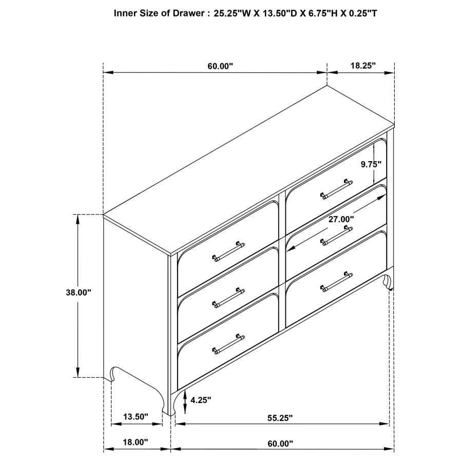4PCS QUEEN BEDROOM SET /224751Q-S4-COA