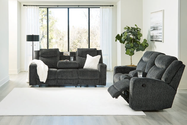 RECLINING SOFA AND LOVESEAT 4650489/94-ASH