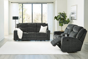 RECLINING SOFA AND LOVESEAT 4650489/94-ASH