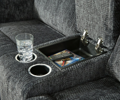 RECLINING SOFA AND LOVESEAT 4650489/94-ASH