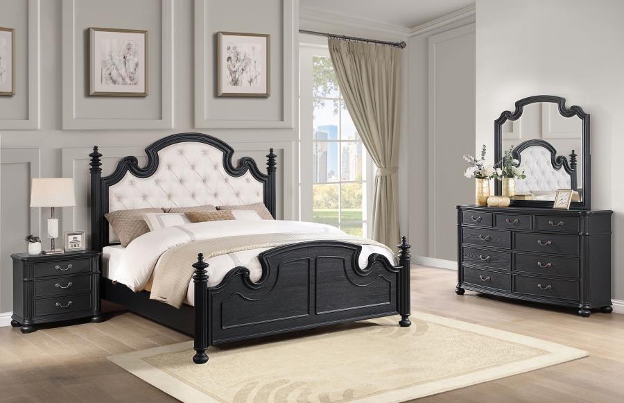 4PCS QUEEN BEDROOM SET /224761Q-S4-COA