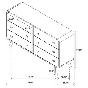 4PCS QUEEN BEDROOM SET /205131Q-S4-COA