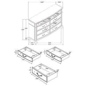 4PCS QUEEN BEDROOM SET /224761Q-S4-COA