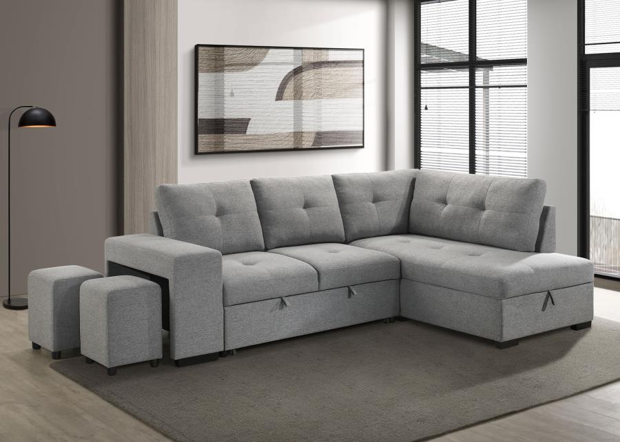 Upholstered Sleeper Sectional-500347-CST