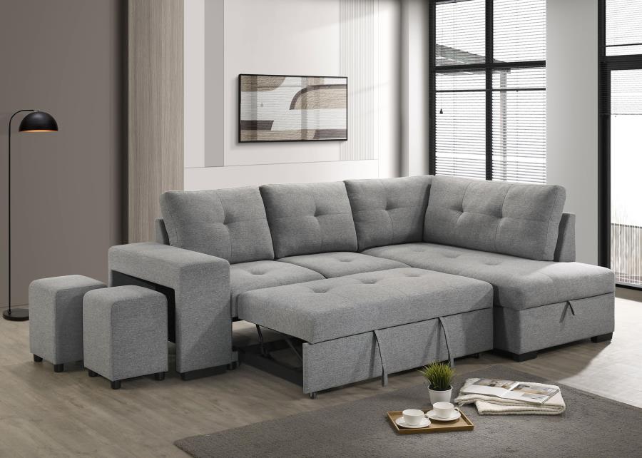 Upholstered Sleeper Sectional-500347-CST