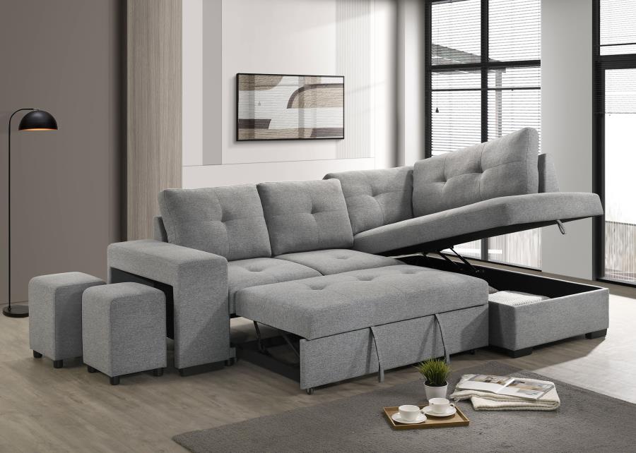 Upholstered Sleeper Sectional-500347-CST