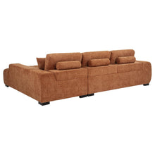 Load image into Gallery viewer, Sectional Chaise Sofa Orange 509350/ 511061 BLK CST