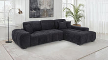 Load image into Gallery viewer, Sectional Chaise Sofa Orange 509350/ 511061 BLK CST
