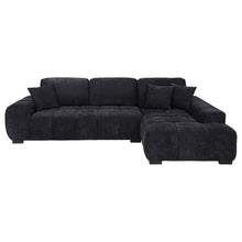 Load image into Gallery viewer, Sectional Chaise Sofa Orange 509350/ 511061 BLK CST